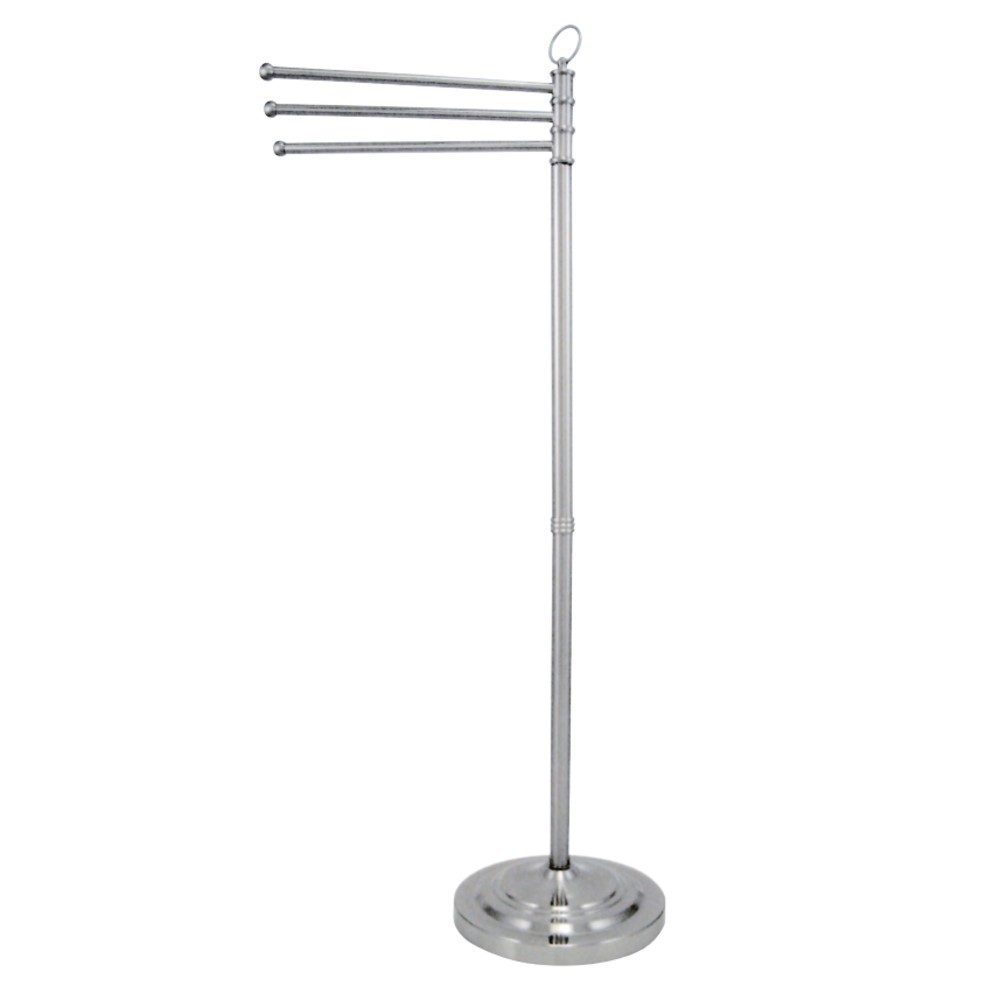 Kingston Brass Vintage Pedestal Towel Bar, Polished Chrome