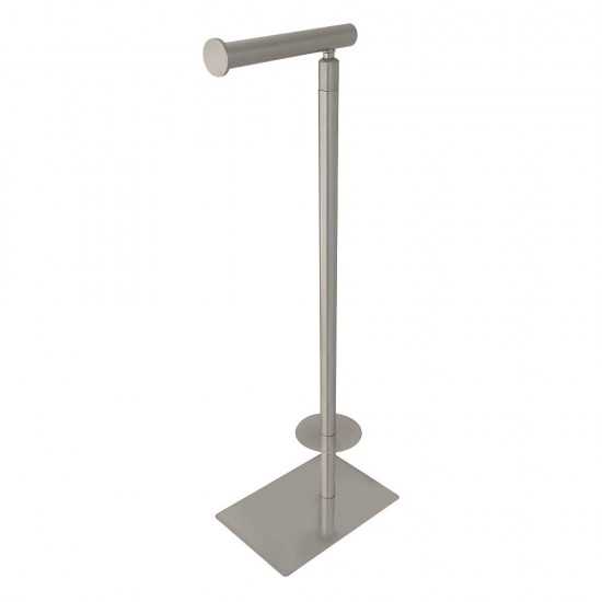 Kingston Brass Claremont Freestanding Toilet Paper Stand, Brushed Nickel