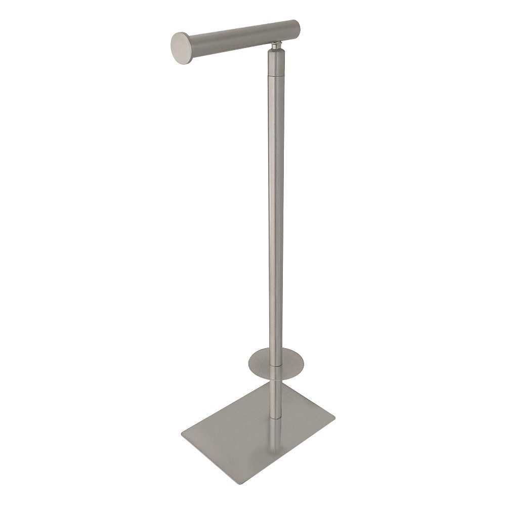 Kingston Brass Claremont Freestanding Toilet Paper Stand, Brushed Nickel