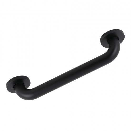 Kingston Brass Silver Sage 12-Inch X 1-1/4-Inch OD ADA Grab Bar, Matte Black