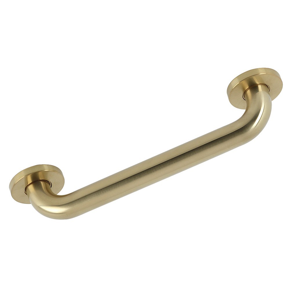 Kingston Brass Silver Sage 12-Inch X 1-1/4-Inch OD ADA Grab Bar, Brushed Brass