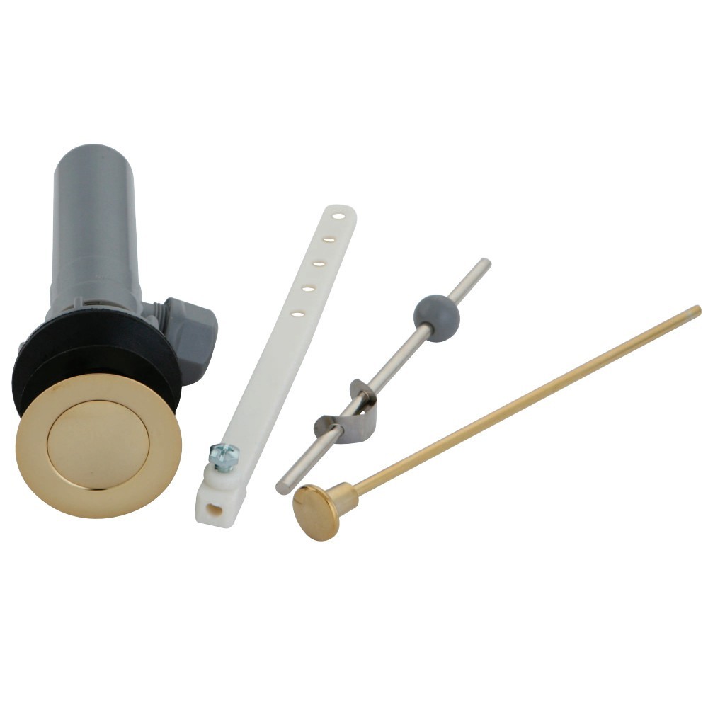 Kingston Brass Plastic Pop-Up Drain with Overflow, Polished Brass Kingston Brass Plastic Pop-Up Drain with Overflow, Polished Brass