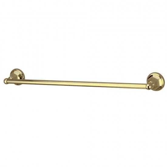 Kingston Brass Metropolitan 18" Towel Bar, Polished Brass