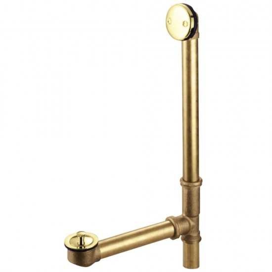 Kingston Brass Bath Tub Drain with Overflow, Polished Brass