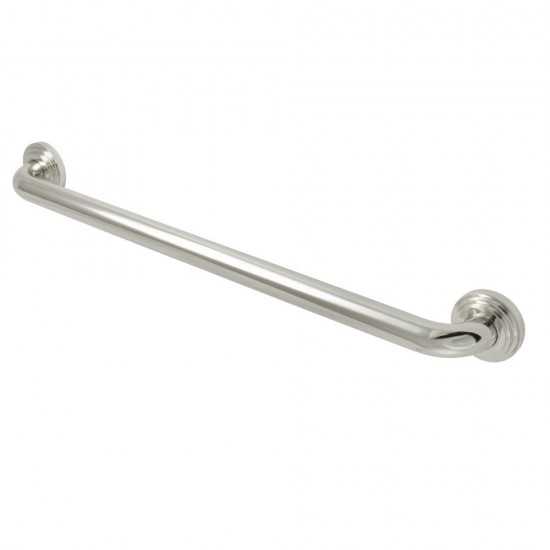 Kingston Brass Milano 24-Inch X 1-1/4-Inch OD Grab Bar, Polished Nickel