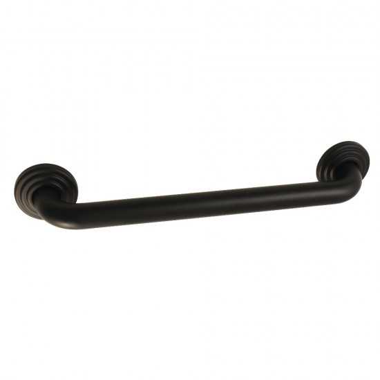 Kingston Brass Restoration 16-Inch Decorative 1-1/4-Inch OD Grab Bar, Matte Black