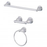 Kingston Brass Heritage 3-Piece Bathroom Accessory Set, Polished Chrome