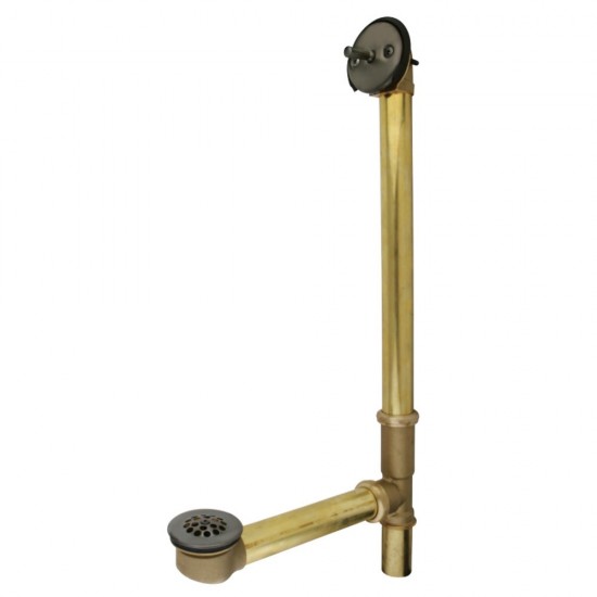 Kingston Brass Made To Match 18" Trip Lever Waste & Overflow With Grid, Oil Rubbed Bronze