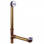 Kingston Brass Bath Tub Drain with Overflow, Polished Chrome