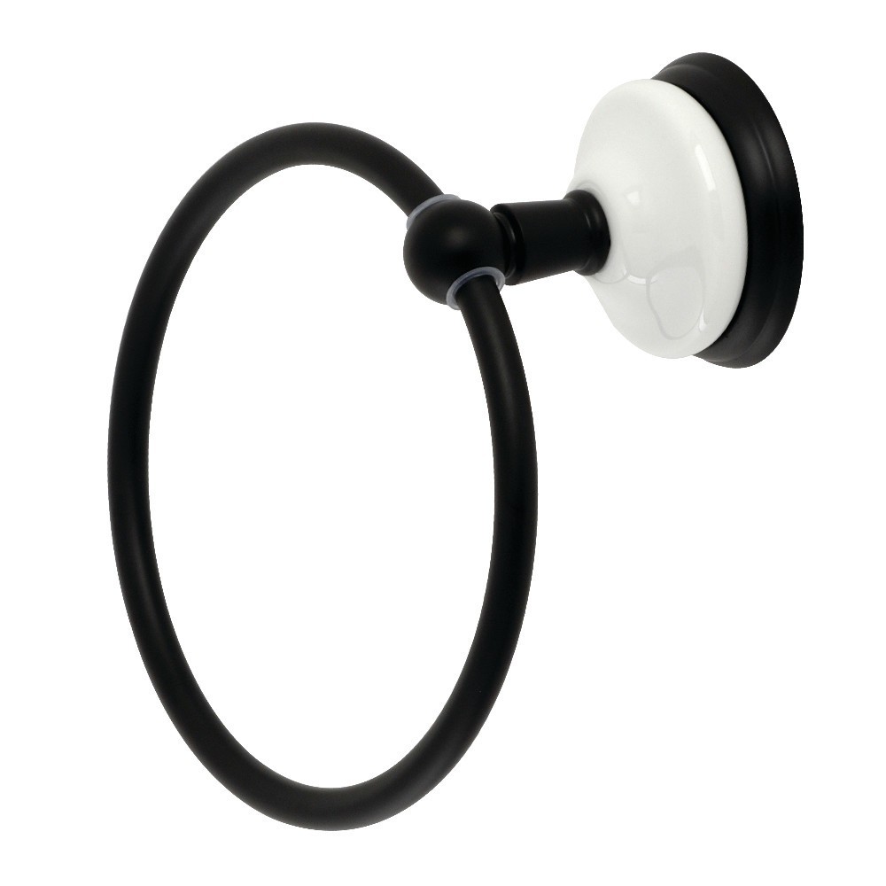 Kingston Brass Victorian Towel Ring, Matte Black Kingston Brass Victorian Towel Ring, Matte Black