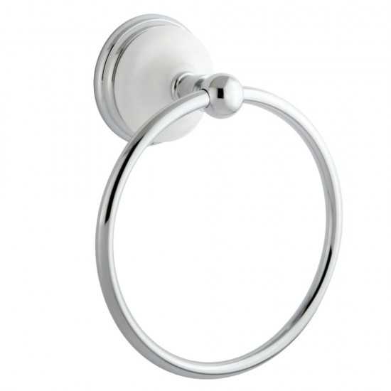 Kingston Brass Victorian Towel Ring, Polished Chrome