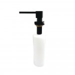 Kingston Brass  Soap Dispenser With Straight Nozzle 17 oz, Matte Black