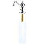 Kingston Brass Curved Nozzle Metal Soap Dispenser, Polished Nickel