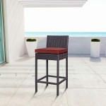 Convene Outdoor Patio Fabric Bar Stool