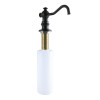 Kingston Brass  Curved Nozzle Metal Soap/Lotion Dispenser, Matte Black