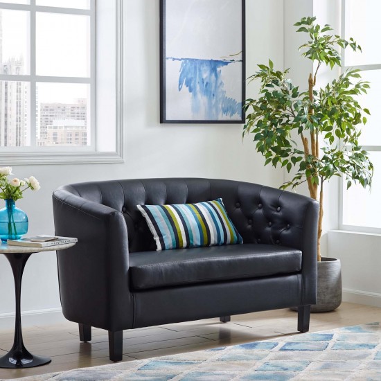 Prospect Upholstered Vinyl Loveseat