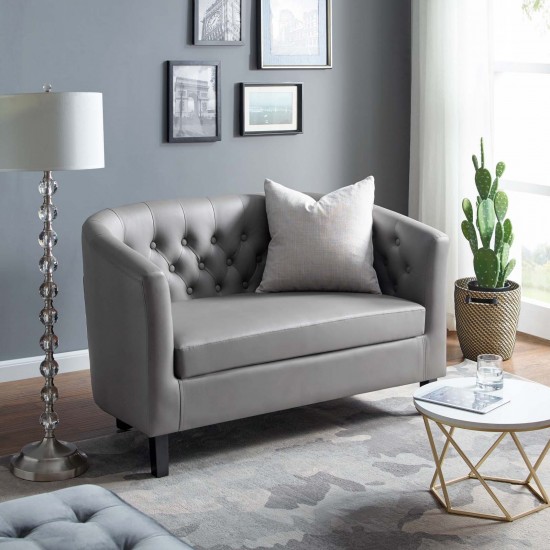 Prospect Upholstered Vinyl Loveseat