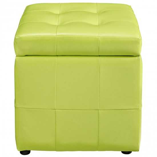 Volt Storage Upholstered Vinyl Ottoman