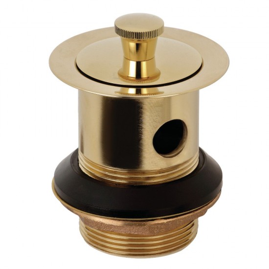 Kingston Brass Brass Lift and Lock Extended Drain with Overflow, Polished Brass