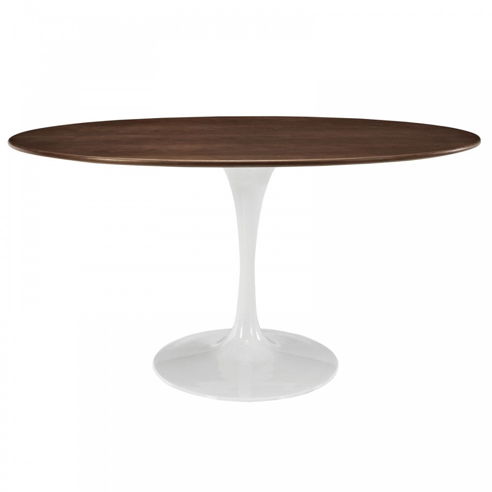 Lippa 60" Oval Walnut Dining Table