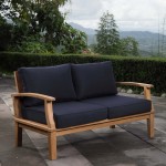 Marina Outdoor Patio Teak Loveseat