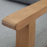 Marina Outdoor Patio Teak Right-Facing Sofa