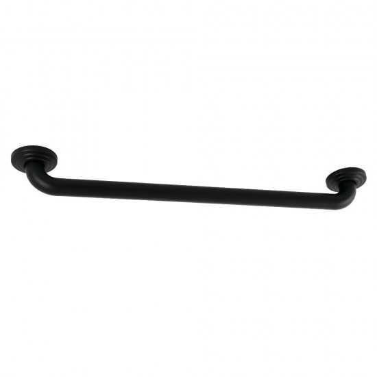 Kingston Brass Restoration 24-Inch X 1-1/4-Inch OD Grab Bar, Matte Black