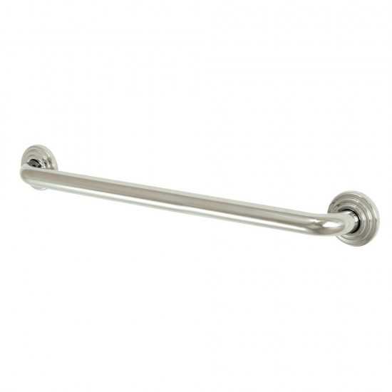 Kingston Brass Restoration 24-Inch X 1-1/4-Inch OD Grab Bar, Polished Nickel