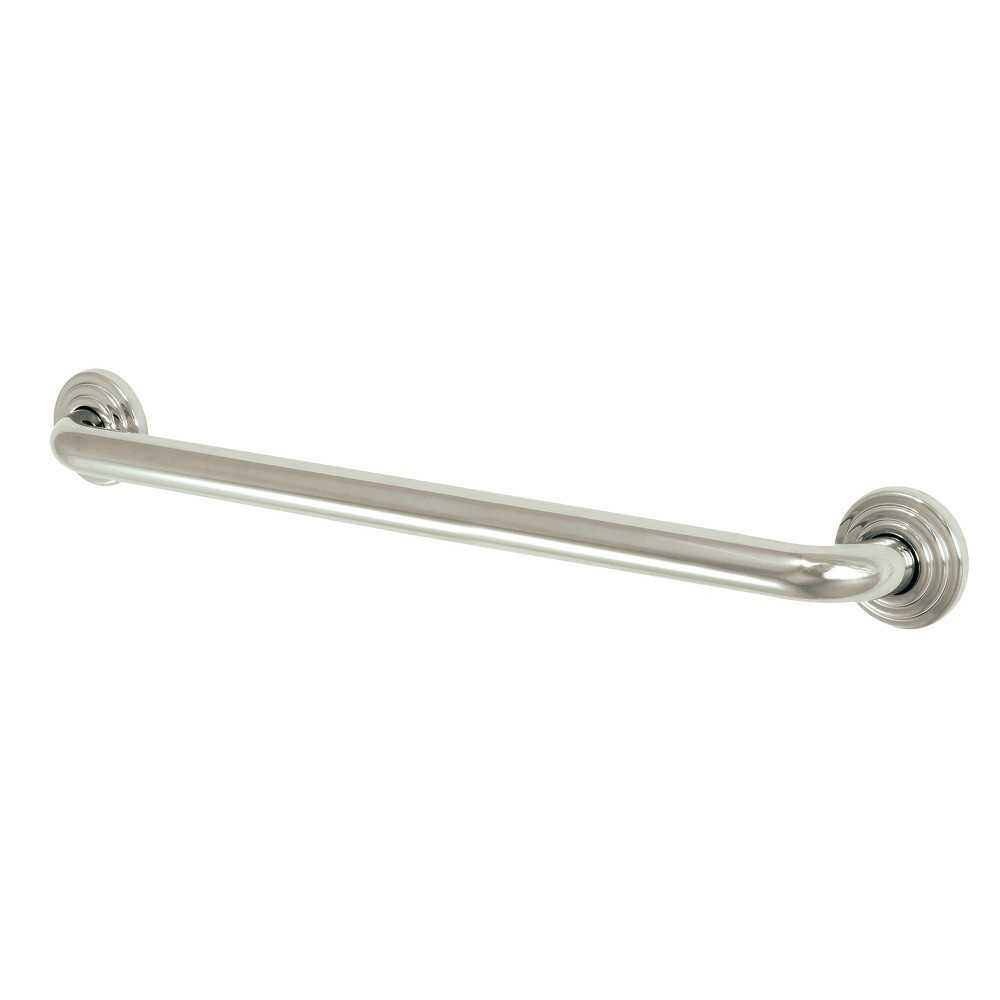 Kingston Brass Restoration 24-Inch X 1-1/4-Inch OD Grab Bar, Polished Nickel