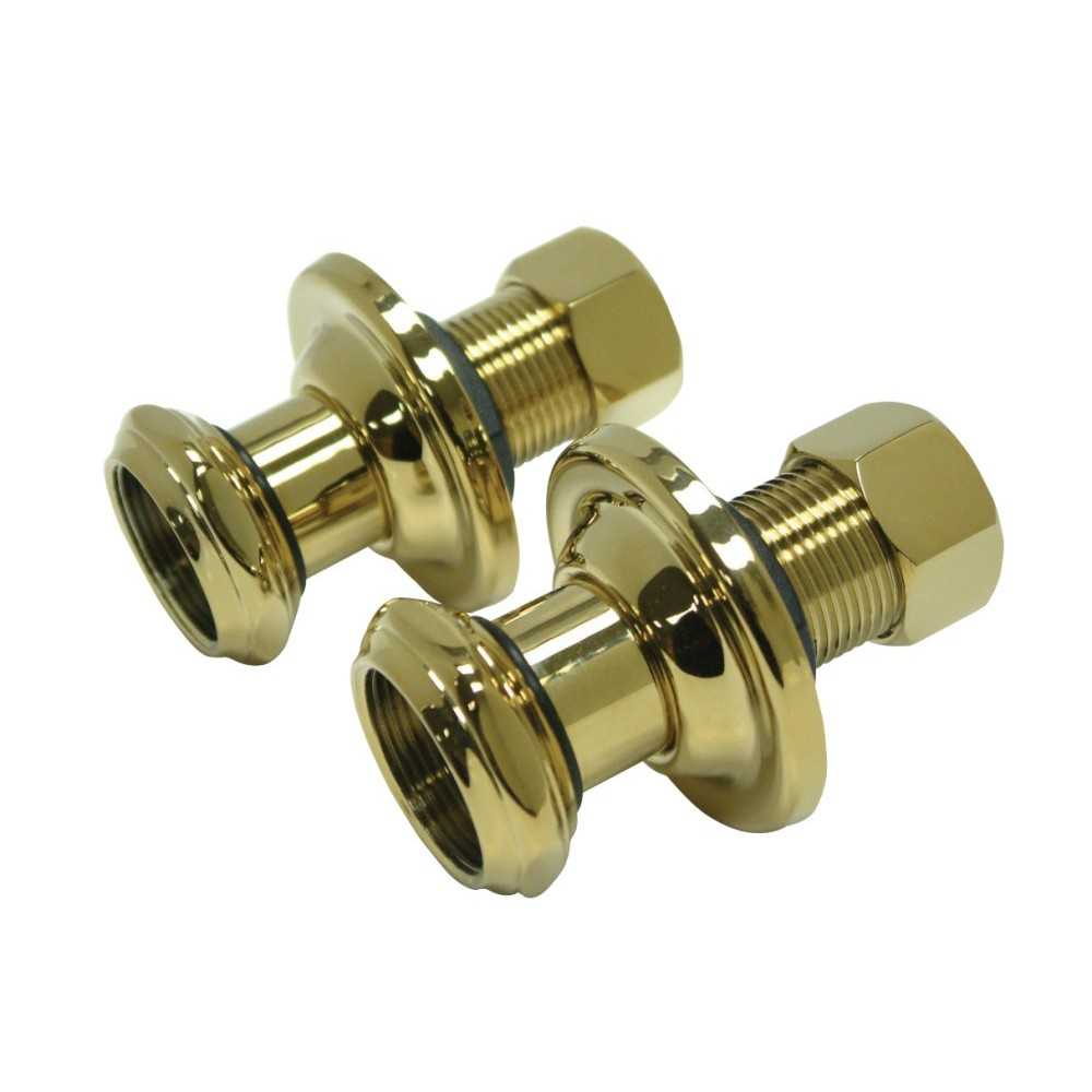 Kingston Brass 1-3/4" Wall Union Extension, Polished Brass