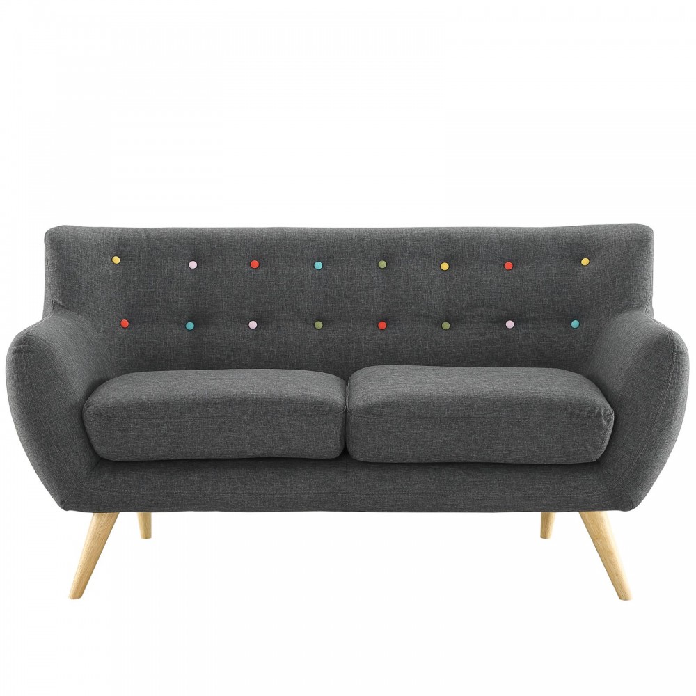 Remark Upholstered Fabric Loveseat Remark Upholstered Fabric Loveseat