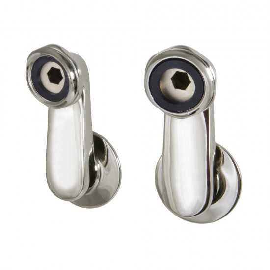 Aqua Vintage Swivel Elbows for Tub Faucet, Polished Nickel