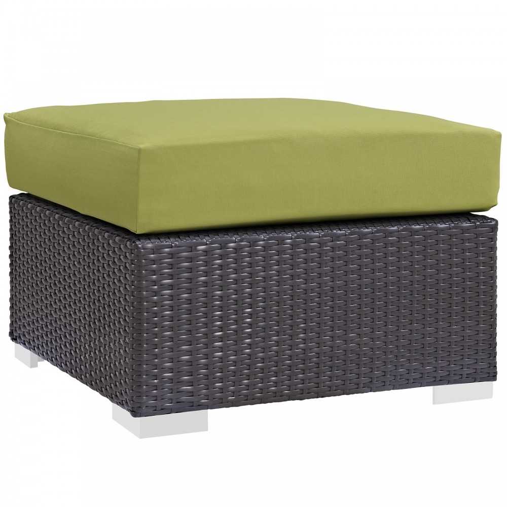 Convene Outdoor Patio Fabric Square Ottoman Convene Outdoor Patio Fabric Square Ottoman