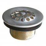 Kingston Brass Tub Drain Strainer and Grid, Brushed Nickel