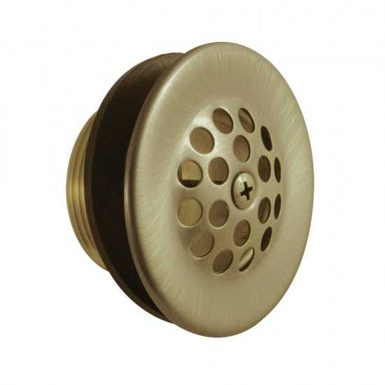 Kingston Brass Tub Drain Strainer and Grid, Antique Brass