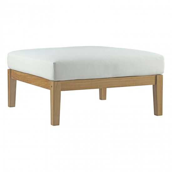 Bayport Outdoor Patio Teak Ottoman
