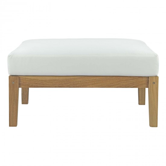 Bayport Outdoor Patio Teak Ottoman