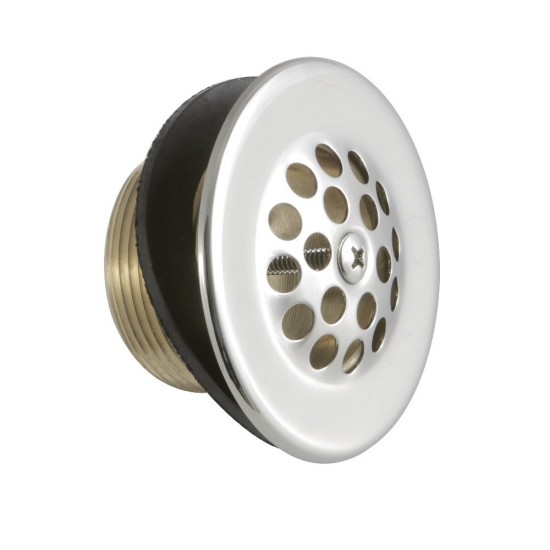 Kingston Brass Tub Drain Strainer and Grid, Polished Nickel