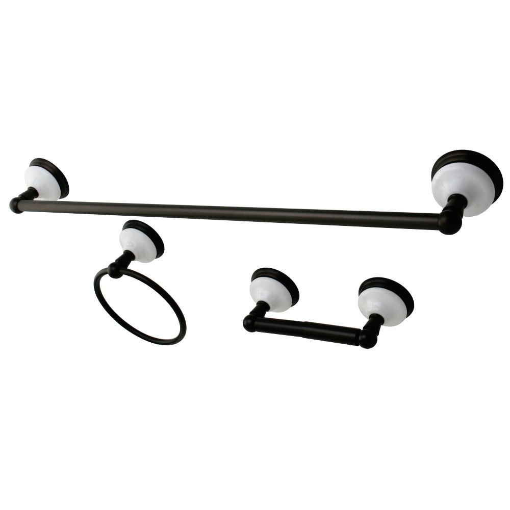 Kingston Brass Victorian 3-Piece Bathroom Hardware, Oil Rubbed Bronze Kingston Brass Victorian 3-Piece Bathroom Hardware, Oil Rubbed Bronze