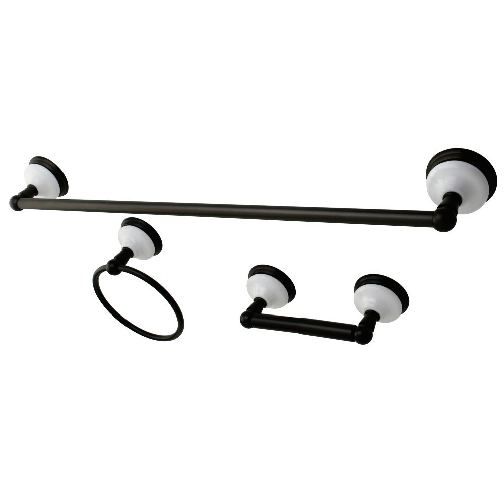 Kingston Brass Victorian 3-Piece Bathroom Hardware, Oil Rubbed Bronze