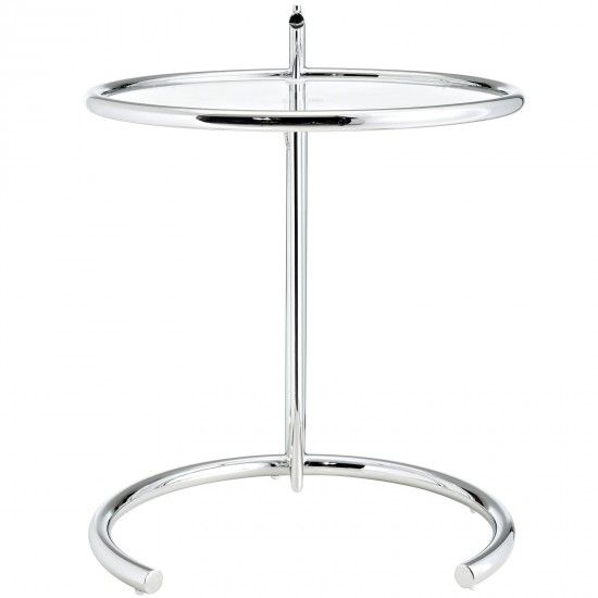 Eileen Gray Chrome Stainless Steel End Table