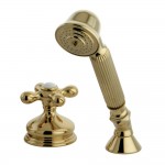 Kingston Brass Transfer Valve Set Roman Tub Filler, Polished Brass