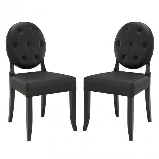 Button Dining Side Chair Set of 2