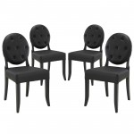 Button Dining Side Chair Set of 4