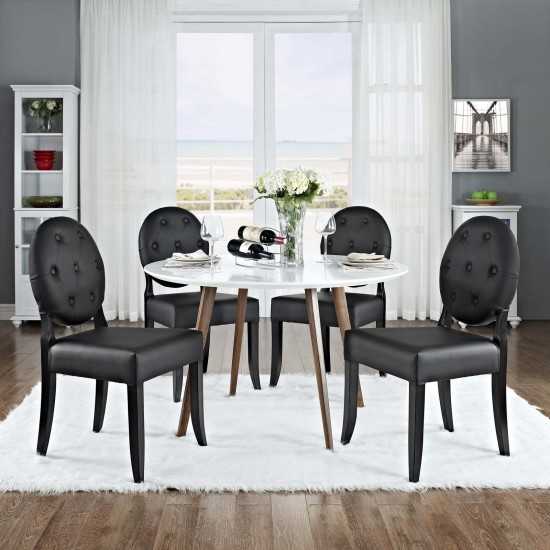 Button Dining Side Chair Set of 4