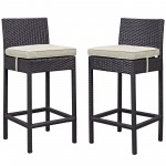 Lift Bar Stool Outdoor Patio Set of 2