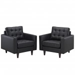 Empress Armchair Leather Set of 2