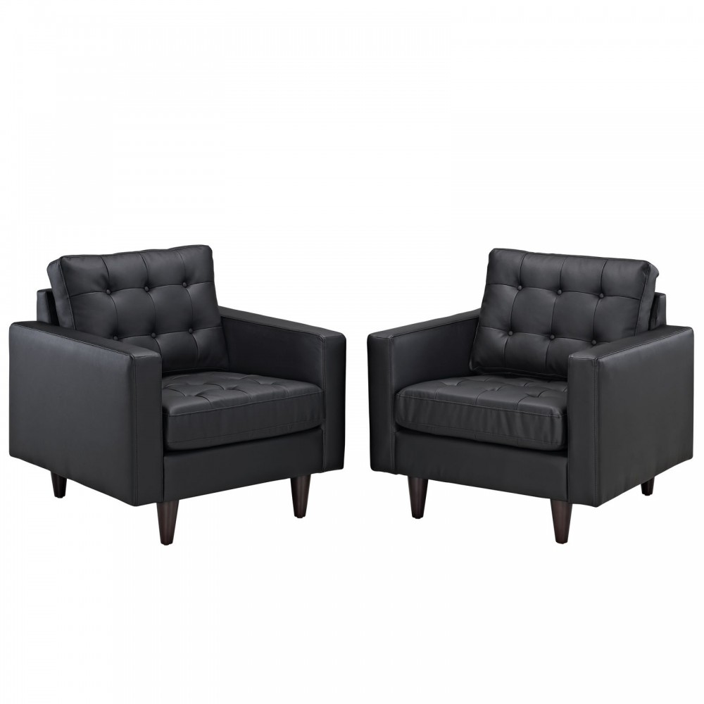 Empress Armchair Leather Set of 2