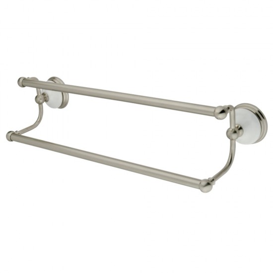 Kingston Brass Vintage 18" Dual Towel Bar, Brushed Nickel