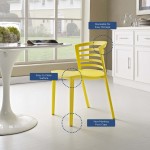 Curvy Dining Chairs Set of 4